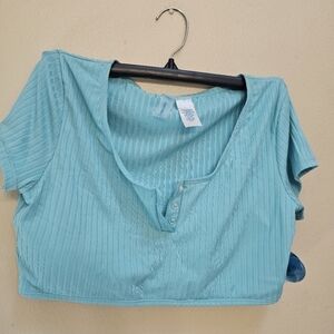 Blue Striped Polo Shirt